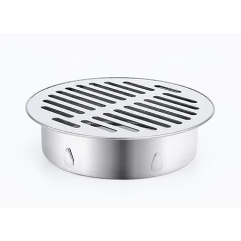 Siphon De Sol Rond en Acier Inoxydable, Grille De Goutte, Filtre Anti-Encrassement, Outils De Maison pour Balcon, Cour,Siphon De Sol pour Toit, Terrasse, Jardin ExtéRieur (ø160 mm) (1/5)