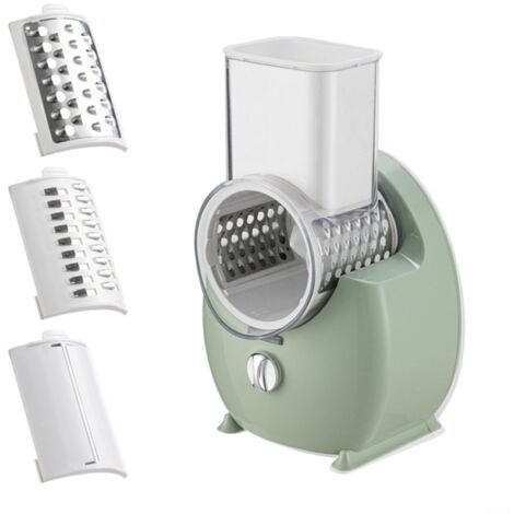 Coupe-légumes rotatif électrique, 3 en 1, râpe déchiquetée automatique, coupe-légumes en spirale, trancheuse de légumes (B) (1/5)