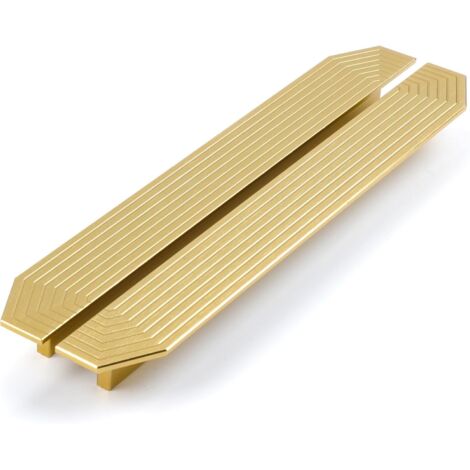 2 pièce poignées de placard Poignée Meuble en Laiton Brossé Entraxe 192mm,poignées Or Poignee de Meuble Cuisine doré