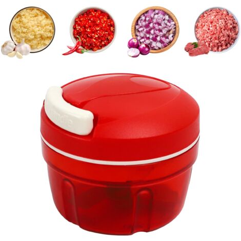 Coupe-Oignons Manuel, Hachoir Manuel Multiple avec 3 Lames en acier inoxydable et 1 diviseur de fil, coupe-légumes, légumes, oignons, hachoir à oignons, pour ail, oignon, viande, légumes