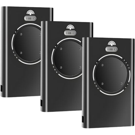 3PCS Telecommande Portail 868 MHz à 4 canaux, Telecommande Porte de Garage, Telecommande 868MHz, Compatibles avec les modèles XT4 868 SLH LR, XT2 868 SLH LR, XT4/XT2 868 SLH - Noir (1/5)