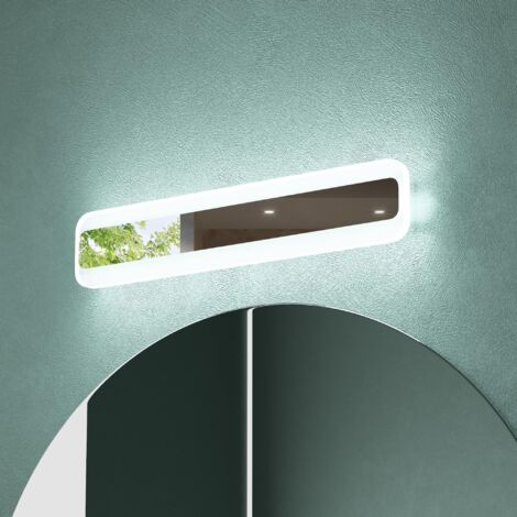 Lampe Miroir LED pour Salle de Bain Acier Inoxydable Murale Lumiere Intérieur en 40cm Trois Températures Chrome Desgin (1/5)