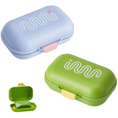 2 Pièces Boite a Savon avec Grille de Drainage, 2 Couleurs de Soap Box, Double Couche Boite Savon Voyage en PP, Conception Détachable, aux Salles de Bains Domestiques, Hôtels, Voyages (1/5)