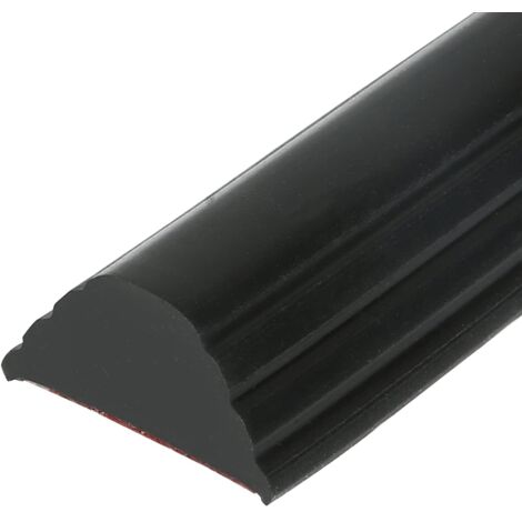 Bande de protection pour seuil de douche pliable - Autocollant - Pour séparation humide et sèche - Pour salle de bain et cuisine - Noir - 1 m (1/5)