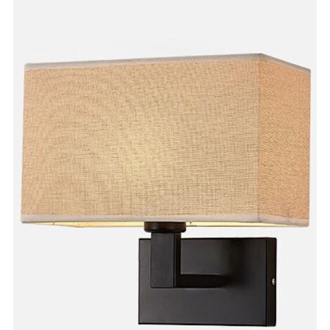 Appliques murales Vintage Tissu Appliques E27 Salle de Bain Applique de Chevet Simple Appliques murales intérieures pour Chambre Salon Vanité Salle de Bain Couloir Escalier (1/5)