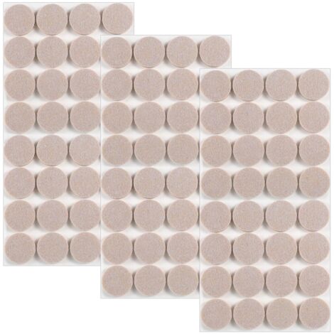 96 Pièces Patins pour Meubles 20mm Protection Pied de Chaise 5mm d'Épaisseur Tampon Chaise pour Les Pieds de Meubles, Les Pieds de Chaises, La Protection des Sols en Bois Dur(Beige, 20mm) (1/5)