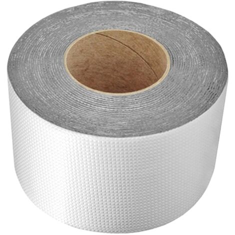 Ruban Butyle en Aluminium,Ruban Super Étanche,Caoutchouc Butyle,Ruban Adhesif Resistant a l Eau,Bande Etancheite Autocollante,Bande Etancheite Toiture,Ruban de Reparation Etanche (10cmx5m)