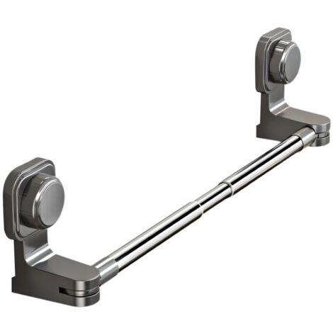 Porte-Serviettes a Ventouse,Extensible de 30 a 59 Cm,Montage Mural sans Perçage,Réglable a 180 °,pour Salle de Bain,Douche en Verre,Cuisine,Coin Mural (1/5)