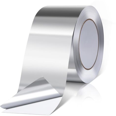 Ruban Adhésif Aluminium,50mmx20m Ruban Scellant Métallique En Aluminium Pour Conduits D'air Haute Temperature,Isolation & Barrière contre Vapeur pour Lave-vaisselle, Plan de Travail, Gouttière (1/5)