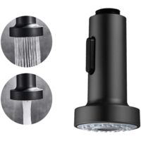 Robinet Cuisine Douchette, Douchette Robinet Cuisine, Embout Robinet, Robinet Cuisine Rabattable, Douchette Adaptable Sur Robinet Douchette pour Rétractable Mitigeur Cuisine Universel (A-Noir)