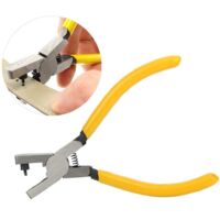 Pince à Perforer pour Montre-Bracelet, Pince à Perforer pour Montre-Bracelet, Outils de Poinçonnage de Bande, œillet Jaune, Bracelet en Cuir, Perforateur de Ceinture, Réparation