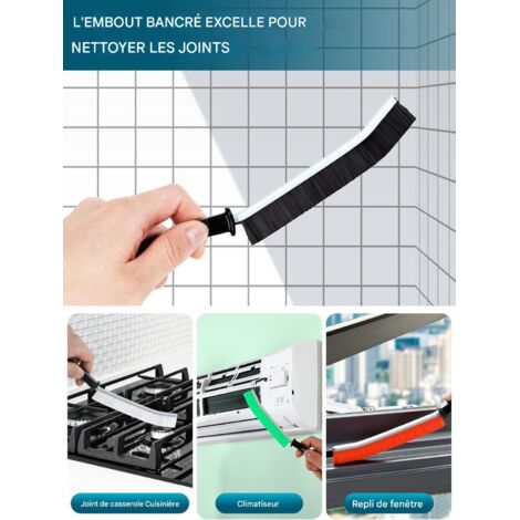 6 brosses à poils durs pour les interstices, pour les toilettes, les robinets, la cuisine et les carrelages. (1/5)
