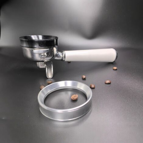 Lot de 4 Anneaux de Réception de Café Magnétiques de 51 mm, Légers, à 6 Aimants, Accessoire pour Porte-Filtre Expresso, Pratique et Anti-Dérapage (1/2)