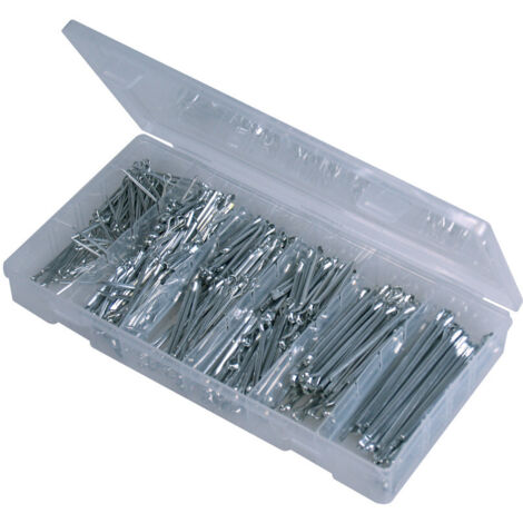 Coffret 555 goupilles cylindriques fendues, longueurs de 25 à 64 mm - AUTOBEST