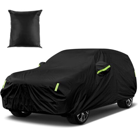 L&H-Cfcahl – Bâche pour voiture SUV imperméable 480 x 175 x 150 cm – Tissu enduit d'argent – Protection contre neige et UV – Sangles de serrage