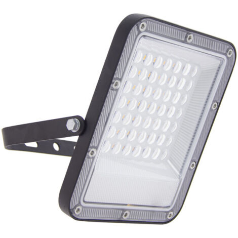 Xanlite – Projecteur mural noir LED IP65 2700 lumens 30W éq 160W blanc chaud – Pour grands espaces extérieurs – PR30WMCEE
