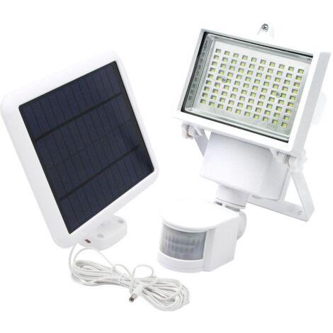Projecteur solaire avec détecteur COOPER Blanc Plastique 1000LM
