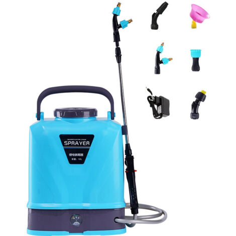 Pulvérisateur électrique 10 L — Rechargeable (2000 mAh), avec bandoulière réglable — Idéal pour les cours, les pelouses et les jardins