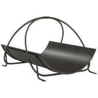 Fouortunate-Bee Étagère de rangement en bois pour l'intérieur, 51 x 38 x 33 cm, forme géométrique, étagère en métal, noire