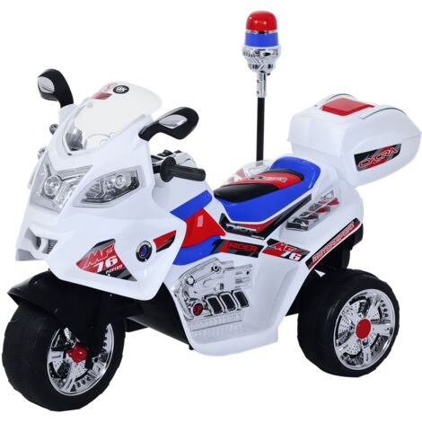 Moto électrique enfant 3-5 ans trottinette 3 roues musique 3 km/h lumières 112x51x72,5 cm (1/5)