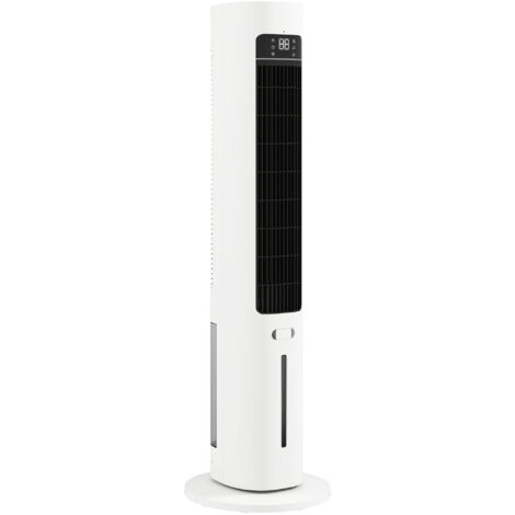 Refroidisseur d'air évaporatif, réservoir 3 L, oscillation 48°, 3 vitesses et modes, blanc (1/5)