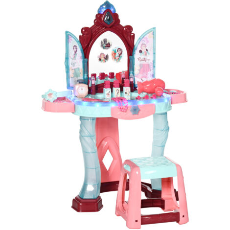 Ensemble de toilettes avec tabouret pour enfants de 3 à 6 ans, lumières, musique et accessoires inclus (1/5)