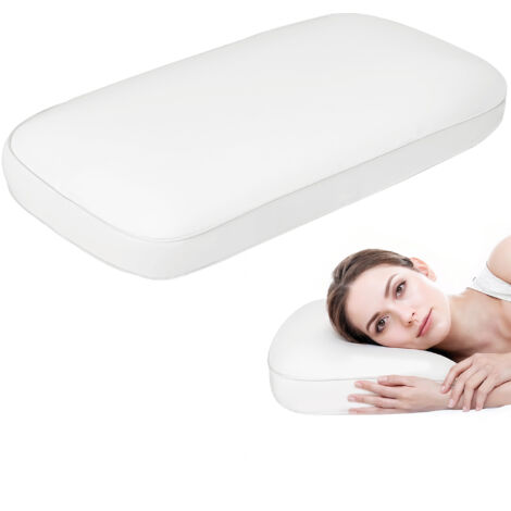 Oreiller viscoélastique crème, 81x40 cm, ergonomique, pour côté et dos. (1/5)