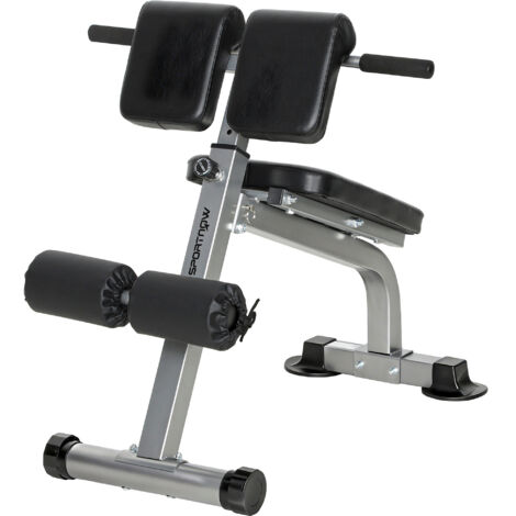 Banc romain multifonctionnel chaise romaine pliante inclinaison réglable hyperextensions dorsales musculation abdominale domicile capacité 150 kg (1/5)
