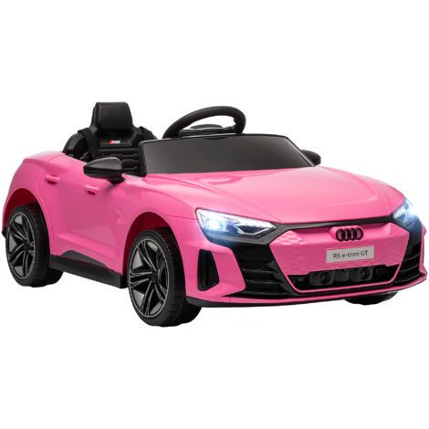 Voiture électrique AUDI RS rose, +3 ans, batterie, télécommande, 103x58x41 cm. (1/5)