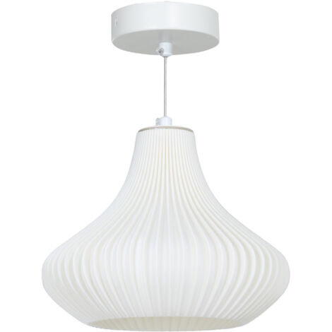 Lampe plafond LED moderne Ø20,5x17,5 cm, écran impression 3D, lumière chaude 3000K, salon/chambre/cuisine (1/5)