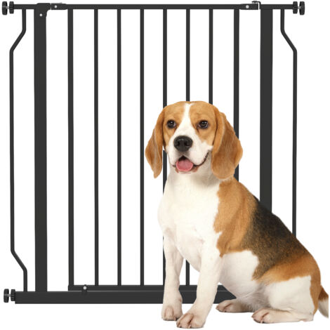 Portail sécurité large chiens pression porte couloirs escaliers blanc YaKu (1/5)