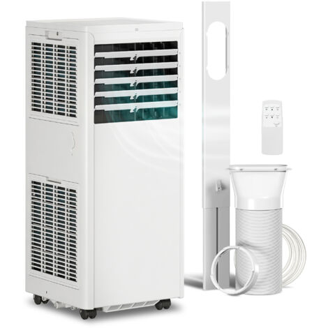 Climatisation portable 5000 BTU unité 4-en-1 refroidissement déshumidification ventilateur mode veille (1/5)