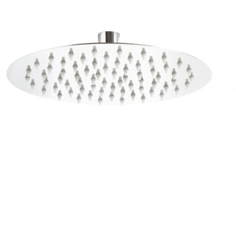 Wiltec Regendusche Duschkopf Rund 25cm Edelstahl Kopfbrause Rainshower Brausekopf