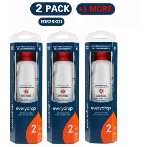 Filtros para refrigerador Everydrop de Whirlpool Ice and Water 2 (paquete de 3), EDR2RXD1