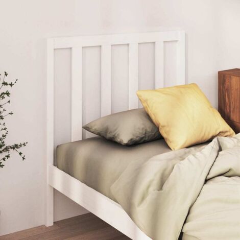 Tête de lit Blanc 95x4x100 cm Bois massif de pin vidaXL (1/5)