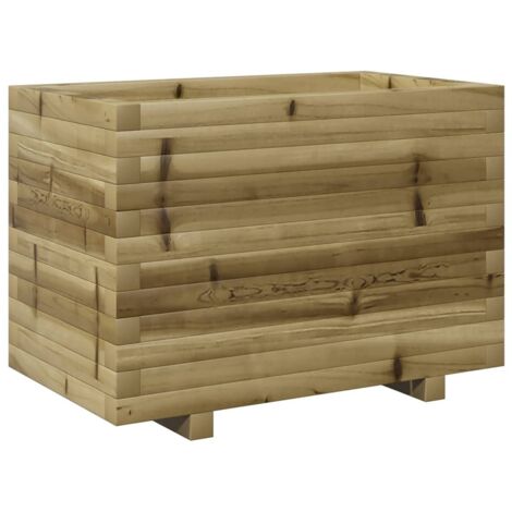 Jardinière 70x40x49,5 cm bois de pin imprégné vidaXL (1/5)