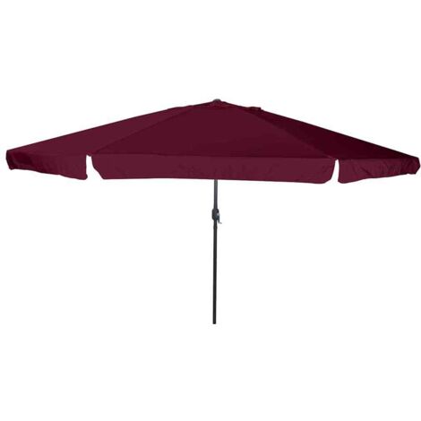 Parasol de jardin Rouge et Noir 395 x 395 x 245 cm vidaXL (1/5)