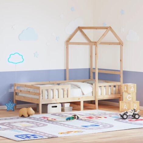 Cadre de lit avec toit sans matelas 100x200 cm vidaXL (1/5)