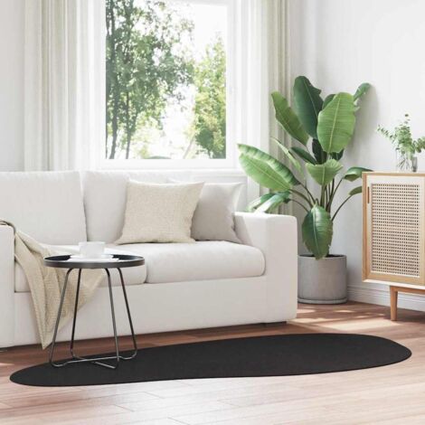 Tapis HUARTE Noir 100 x 200 cm Polyester vidaXL