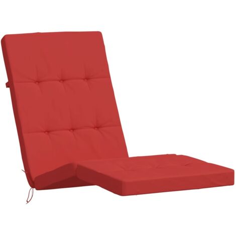 Vidaxl – Coussins de chaise longue lot de 2 rouge – Tissu Oxford imperméable – Dimensions 180 x 50 x 7 cm – Confort optimal avec rembourrage mousse (1/6)