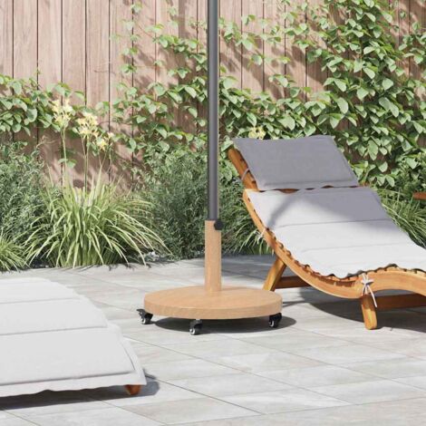 Base de parasol extérieur Bois clair 48 x 48 x 32 cm vidaXL (1/5)