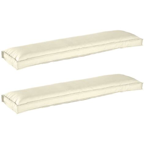 Set de coussins de palette 2 pcs Crème 150 x 40 x 8 cm vidaXL (1/5)