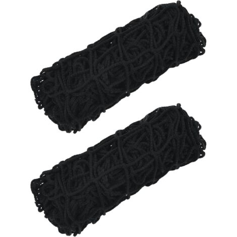 Filets à foin 2 pcs rectangulaire noir 100x90 cm PP vidaXL