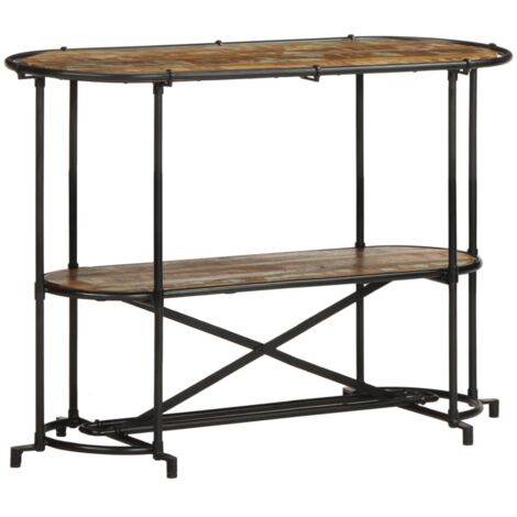 vidaXL Table console 110x42x76 cm bois massif de récupération (1/5)