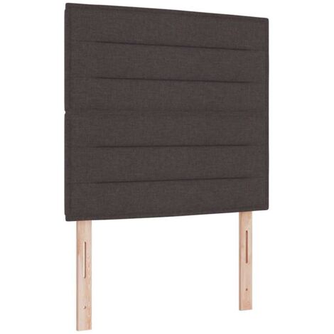 Tête de lit avec tête de lit Marron foncé 100 cm tissu vidaXL