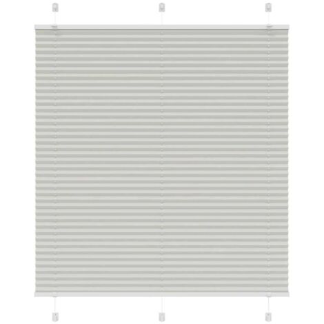 Store plissé gris clair 120x100cm largeur du tissu 119,4cm vidaXL