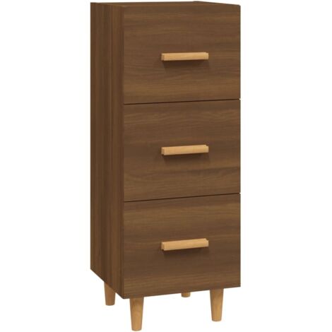Buffet Chêne marron 34,5x34x90 cm Bois d'ingénierie vidaXL (1/5)