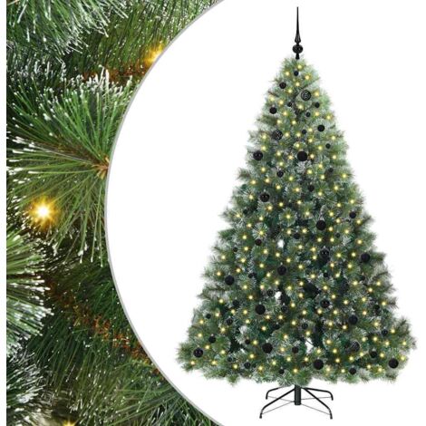 Sapin de Noël artificiel avec 300 LED Vert 210 cm PE et PVC vidaXL (1/5)