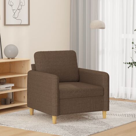 Fauteuil Marron 60 cm Tissu vidaXL (1/5)