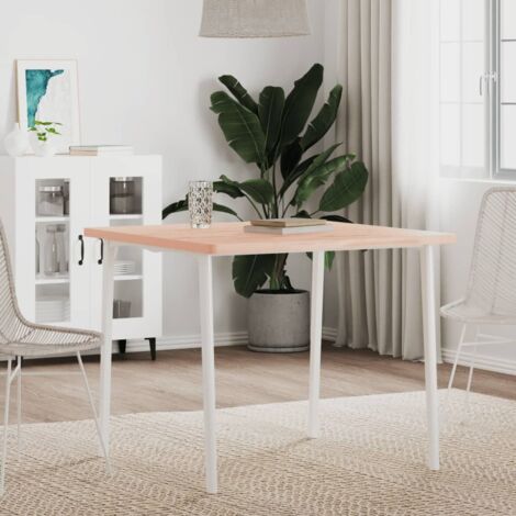 Dessus de table 80x80x2,5 cm carré bois massif de hêtre vidaXL (1/5)